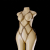 Zawadi — Beige Full Body Leather Harness by Duchess